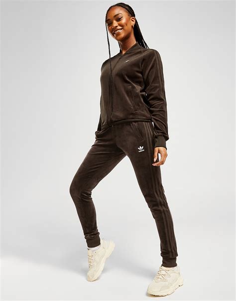 adidas velour tracksuit women's|adidas velvet tracksuit bottoms.